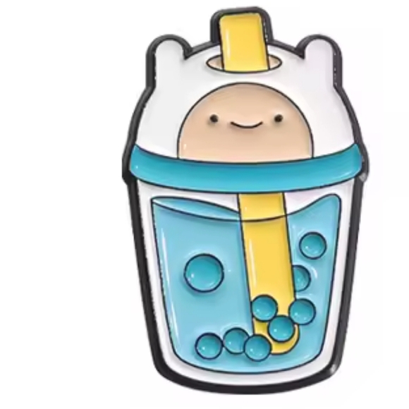 Hot Topic Accessories - 2/$10 Adventure Time Finn Boba Cup Enamel Pin